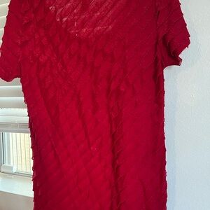 Chic Red Women's Top